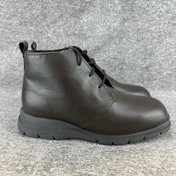 ✅Womens 7.5M Wanderlust Sudbury Chukka Boots Waterproof Brown Aqua Canada Insole - Picture 9 of 13